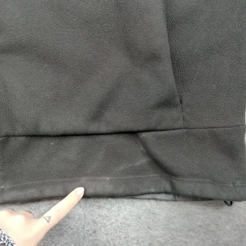 North Face Jacket Mens XL Black Fleece Full Zip Chest Pocket Outdoor Hiking‎